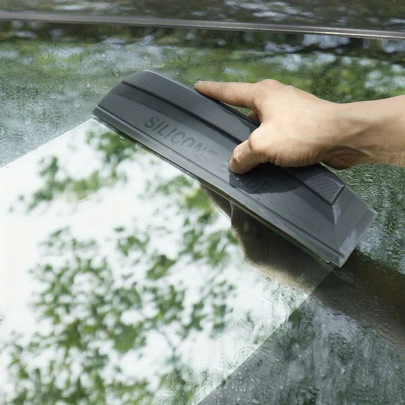 Raspador de Silicone para Carro - Ferramenta de Limpeza Não Riscante para Vidros e Envelopamento de Carro