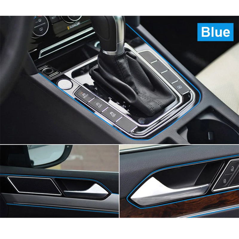 Faixa de Decoração Flexível Universal para Carro 5M - Molding Cromado para Estilo de Interior