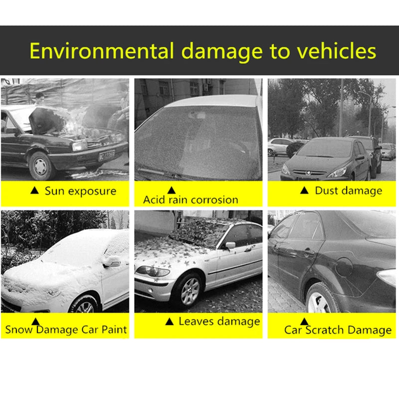 Capa Automotiva Universal - Proteção Completa Contra Sol, Poeira e Chuva com Tiras Refletivas