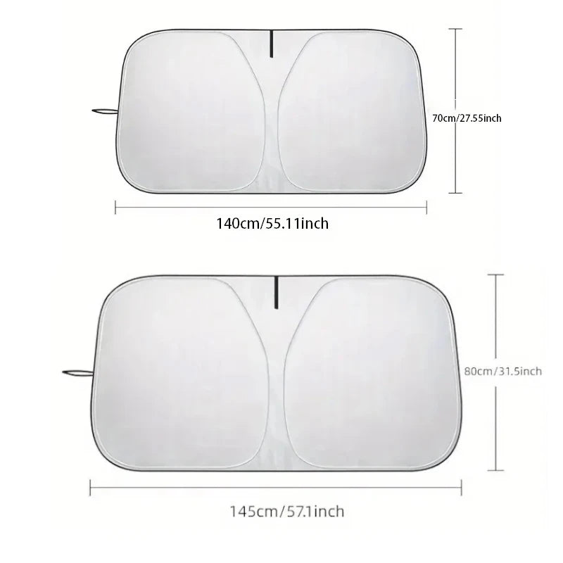 Protetor Solar Universal para Para-brisa – Proteção e Conforto