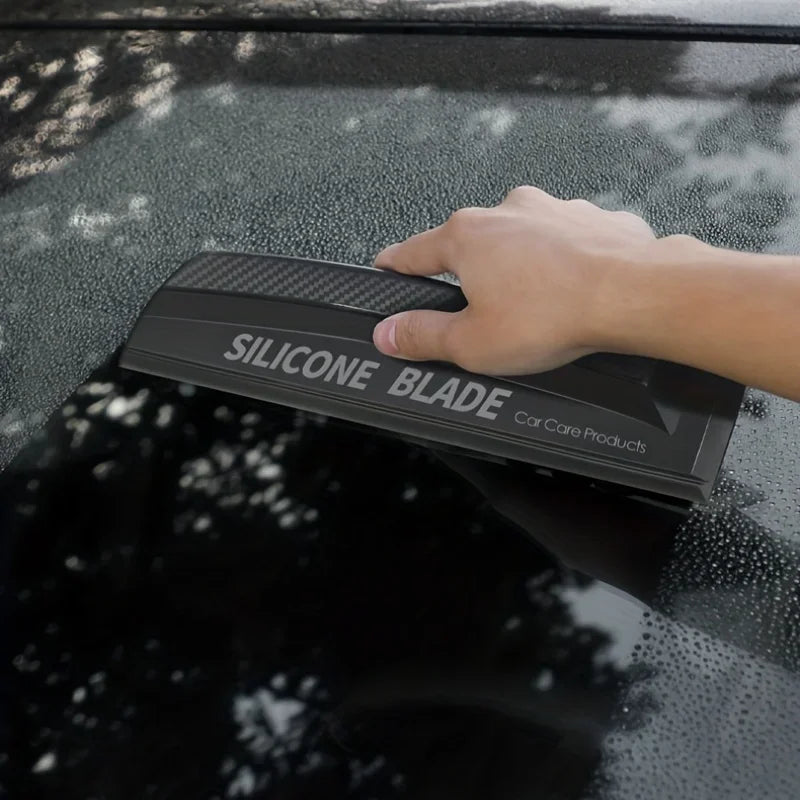 Raspador de Silicone para Carro - Ferramenta de Limpeza Não Riscante para Vidros e Envelopamento de Carro